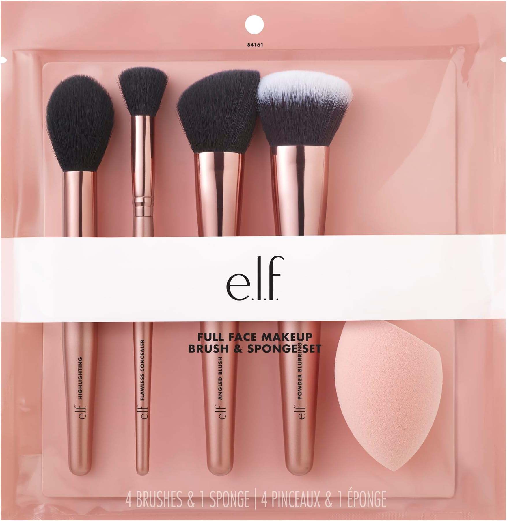Cosmetics Complexion Essentials Brush & Sponge Set, Concealer, Powder, Blush & Highlighter Brushes & Total Face Sponge For A Perfect Complexion