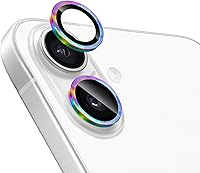 Vista 63 de Compatible con iPhone 13 Pro para iPhone 13 Pro Max, protector de lente de cámara antiarañazos, vidrio templado 9H, protector de cámara de metal a