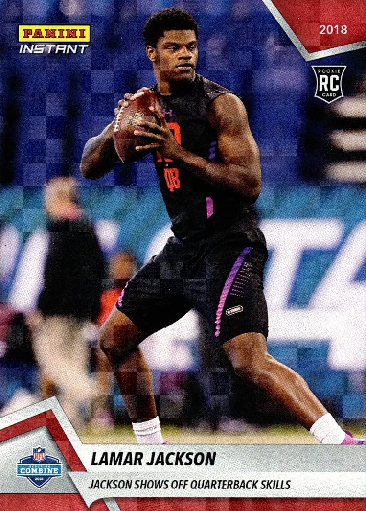 2018 Panini Instant Football #5 Lamar Jackson Rookie Card - 1st Official RC - Only 467 made