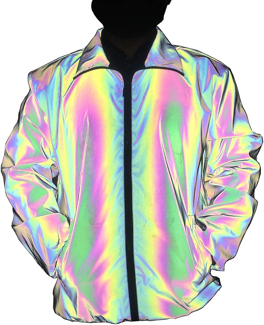 adidas reflective jacket rainbow