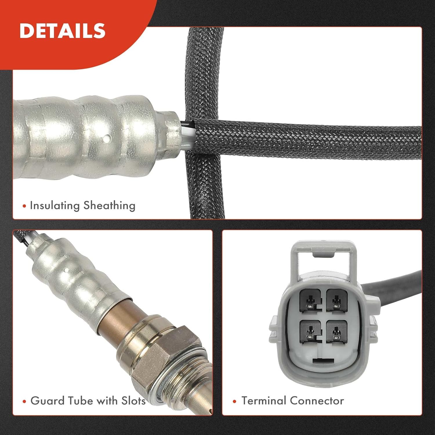 A-Premium O2 Oxygen Sensor Compatible with Ford Focus 2008 2009 2010 2011 2.0L, Upstream and Downstream, 2-PC Set