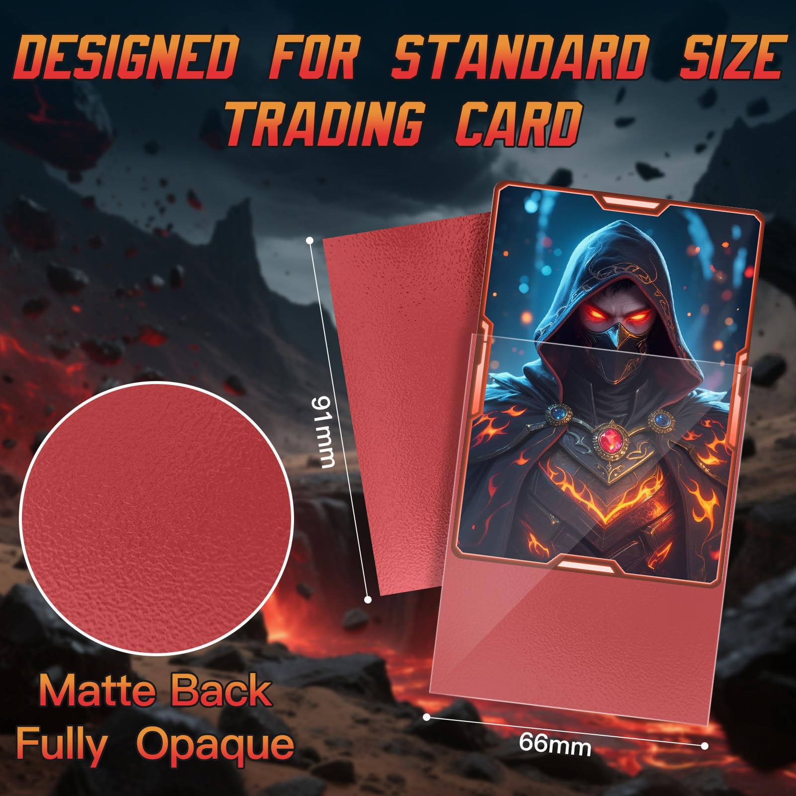Fundas mate de 1200 unidades, protectores de cartas premium para tarjetas intercambiables, MTG, TCG, magia y juegos de cartas coleccionables, acabado suave al tacto para un barajado y manejo suaves