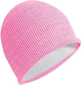 Reflective Beanie Hat High Visibility Warm Winter Loop Knit Cap Gifts for Women Men