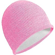 反光无檐小便帽高能见度暖冬圈针织帽女式礼物