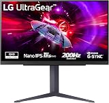 LG UltraGear 27GS85Q Monitor Gaming 27" Nano IPS QHD (2560x1440), 200Hz (O/C), 1ms (GtG), G-Sync Compatible, AMD FreeSync, HDR 400, HDMI 2.0 (HDCP 2.2), DisplayPort 1.4, AUX, Flicker Safe, Nero - 1