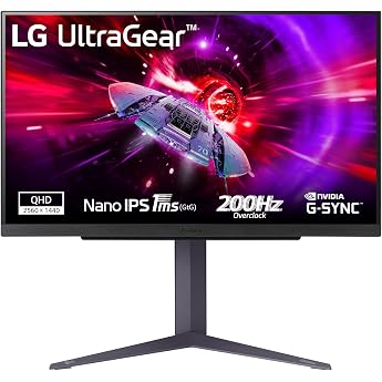 LG 27GS85Q-B 27" 68.6 cm UltraGear 2560 x 1440 pixels Quad HD LCD 1 ms 400 cd/m&sup2; IPS DisplayPort HDMI Black