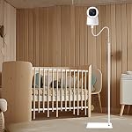 Baby Monitor Floor Stand Holder Mount Compactible for eufy E21,E30,Spaceview E110, Spaceview pro E210