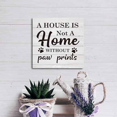 Miniatura 5 de Decoración para mascotas, placa de madera, letrero de madera rústica, decoración de mesa de estante, decoración de granja, decoración de casa de