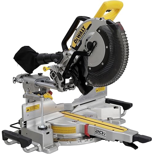DEWALT 20V MAX XR 12 inch Double Bevel Sliding Miter Saw, Cordless, Tool Only (DCS785B)