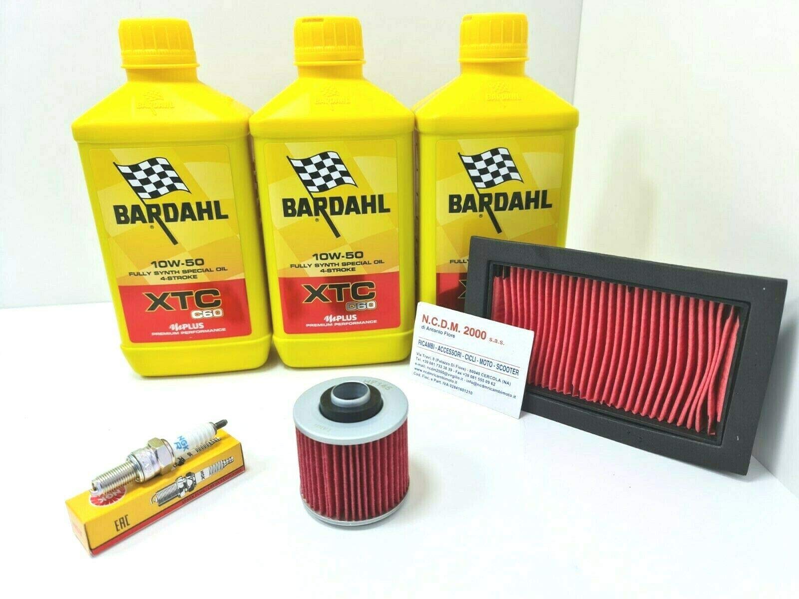 KIT TAGLIANDO BARDAHL XTC C60 10W50 YAMAHA XT 660 R X XTX MT03 660 OLIO FILTRO OLIO ARIA CANDELE