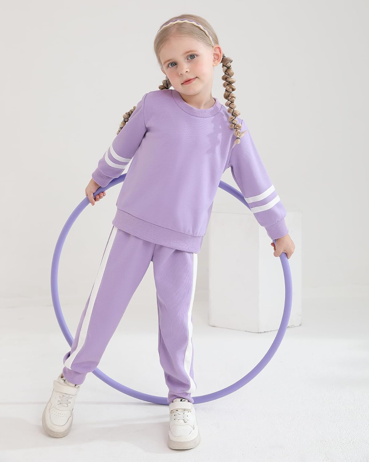 Toddler Girl Clothes Fall Winter Outfits Long Sleeved Pullover Sweatshirt + Sweatpants 2 Pcs Casual Sweatsuits Sets - Image 3