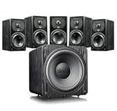 Prime Satellite 5&period;1 Speaker System with 12-Inch SB-1000 Pro Subwoofer - Black Ash