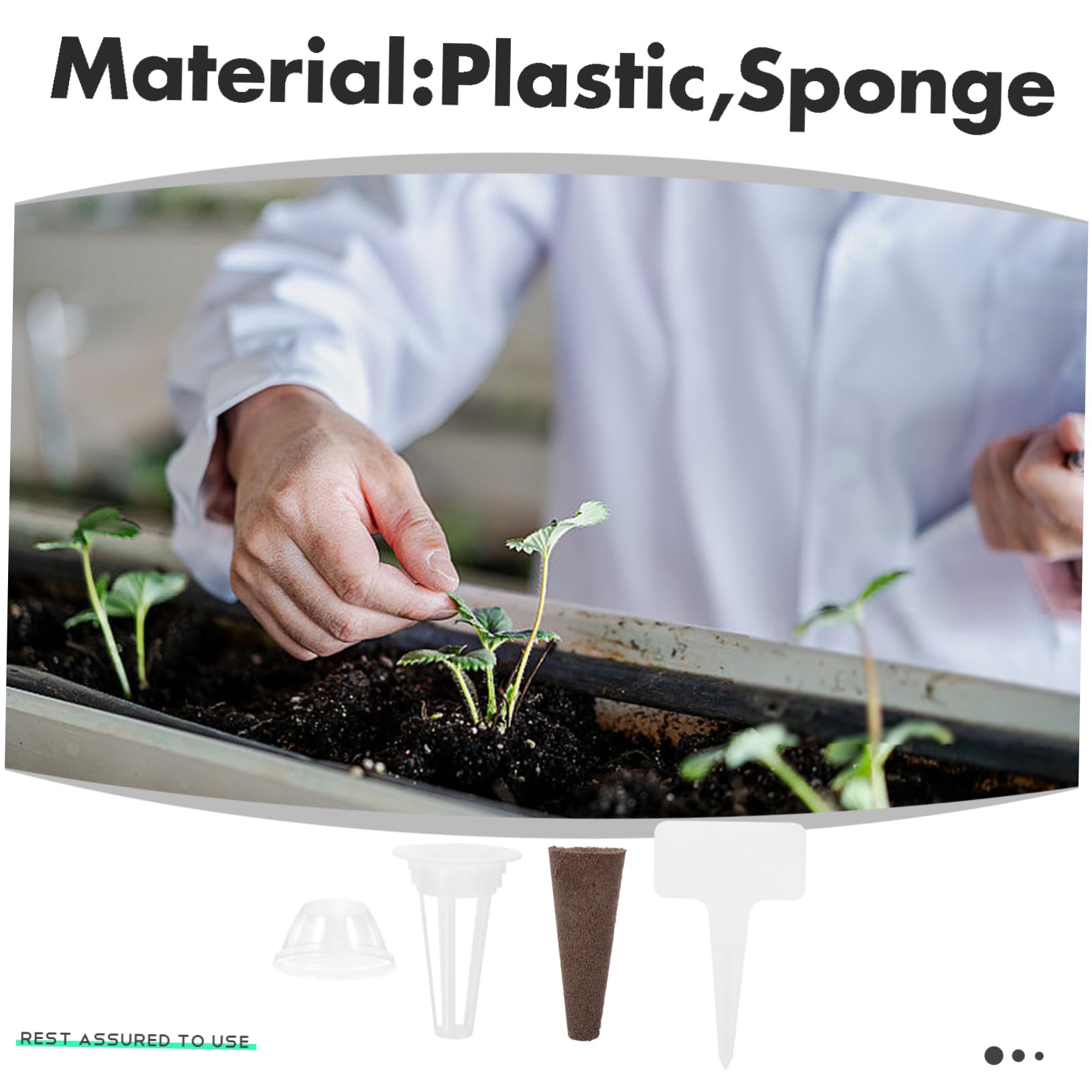 SUPVOX 5ensembles Set De Culture Hydroponique avec Paniers Et Éponges Kit Complet pour Plantes Soilless Accessoires pour Aérogarden