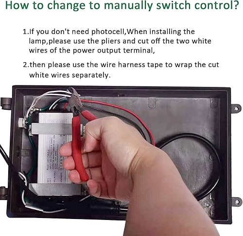 Miniatura 5 de Paquete de luz LED de pared con fotocélulas del atardecer al amanecer, 100 W, 13000 lúmenes, 5000 K, entrada AC100-277 V, equivalente a 500 W