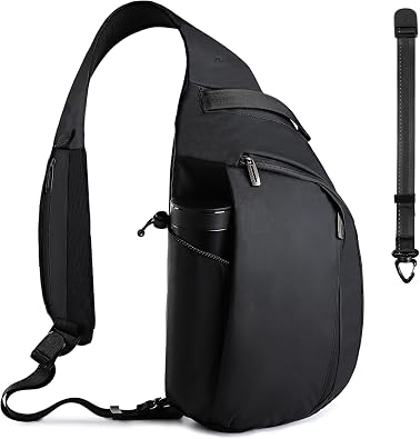 TUDEQU 7.5L Ambidextrous Sling Backpack   Fits Left & Right Shoulders, Sling Bag Crossbody, One Strap Backpack for Men, EDC