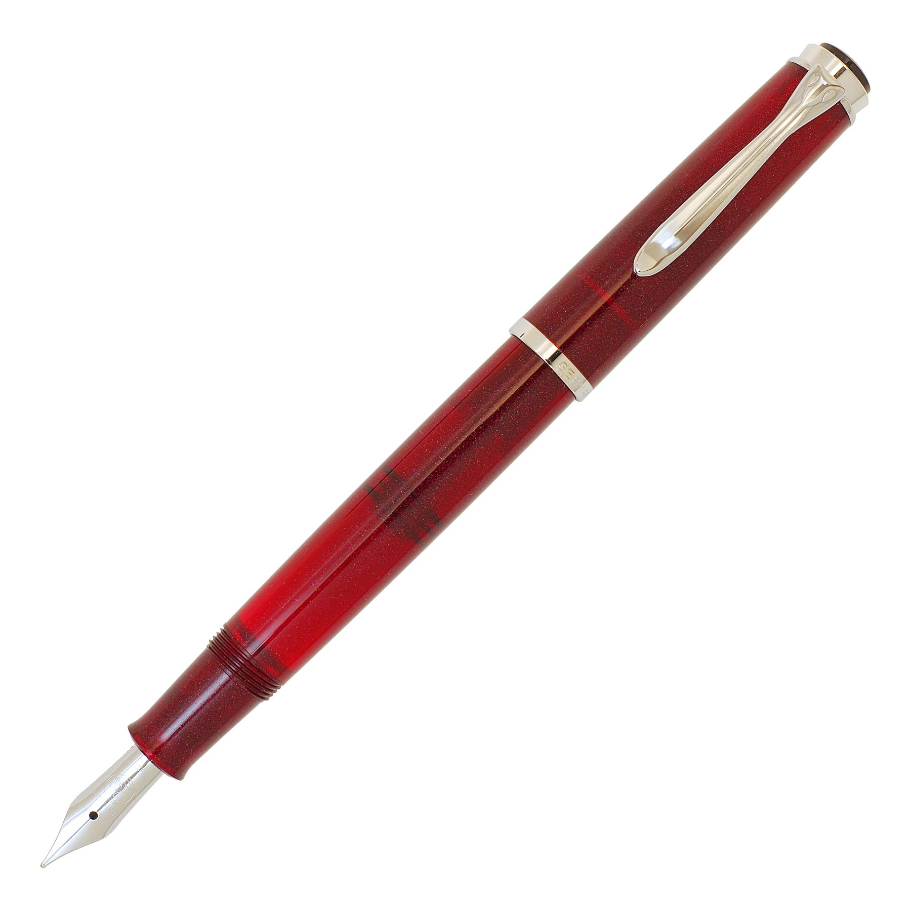 Amazon | ペリカン 万年筆 F 細字 スタールビー クラシック M205 吸入 