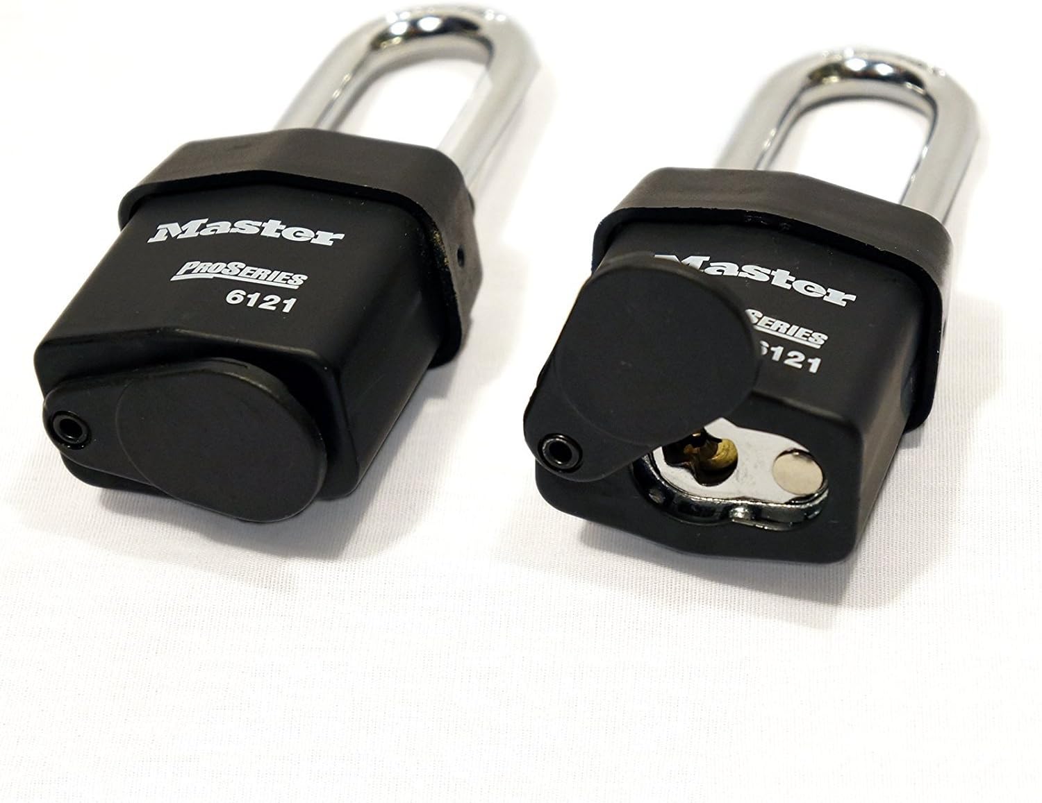 Master Lock - Three (3) High Security Pro Series Padlocks w/6 Keys, 6121NKALF-3 w/BumpStop Technology