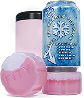 Vista 13 de FITY Paquete de 2 unidades de hielo congelable multiusos para vasos, loncheras, bolsas de pañales, dolores musculares, adaptador de lata de 12 onzas