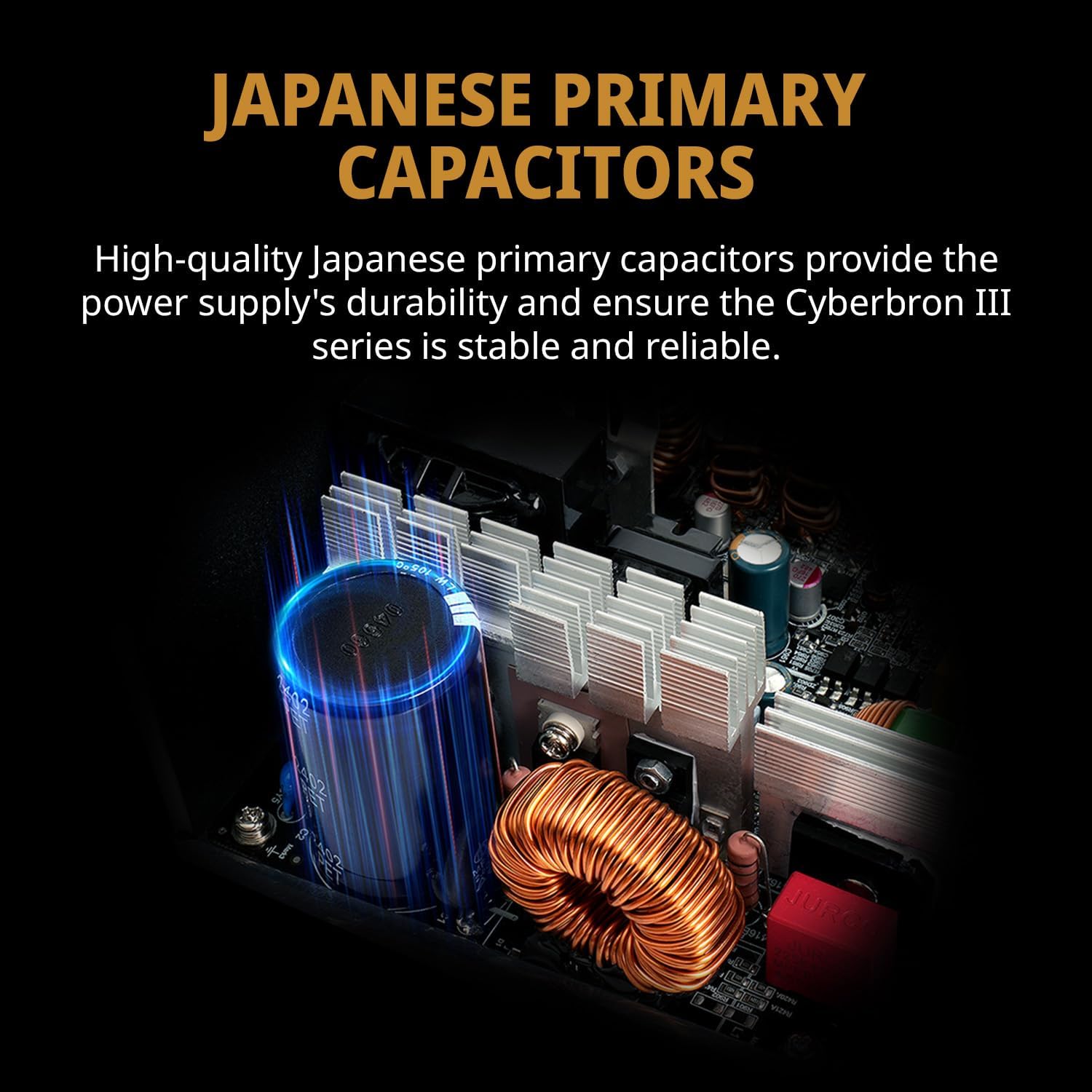 ENERMAX CYBER SOURCE III 850 Watt | Non-Modular ATX 3.1 Power Supply | PCIe 5.1|80 Plus Bronze | Low Noise 120mm FDB Fan | DC to DC with Jap. Capacitors|EMB850EWT-NAC