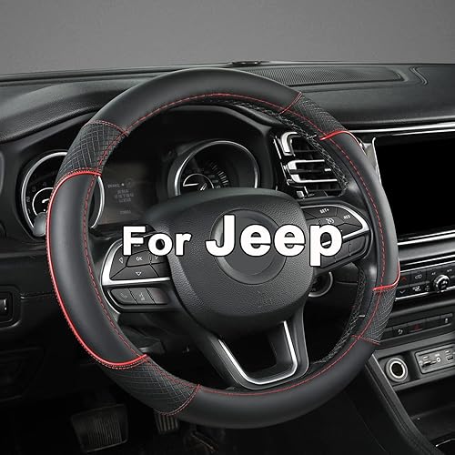GIANT PANDA Steering Wheel Cover for Jeep Wrangler, Car Steering