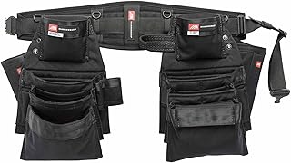 Diamondback Denali 2.0 Tool Belt System - Includes 6″ Diamondback Belt, Hammer & Flat Bar Holsters - Perfect for Carpenters, Framers & Remodelers - Versatile Tool Belts for Men & Women