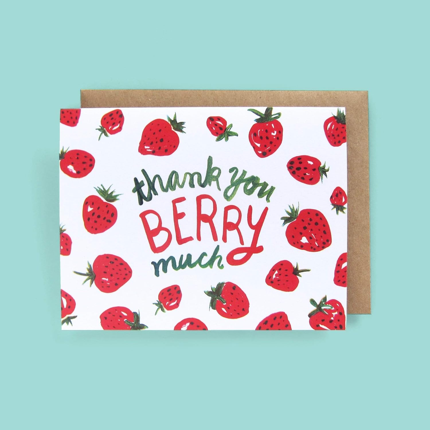 Thank You Berry Much Greeting Card - Set of 8