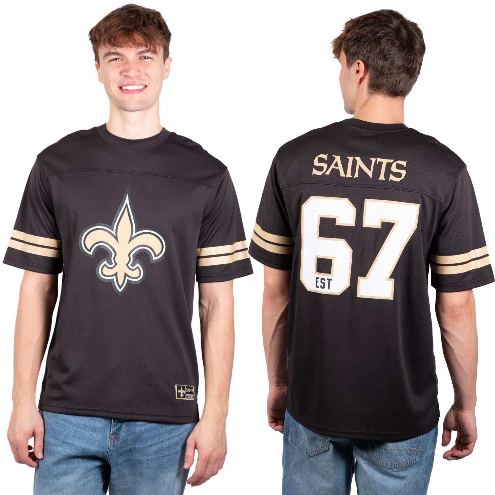 Ultra GameAdults NFL Official Soft Mesh Vintage Beast Mode Jersey T-Shirt