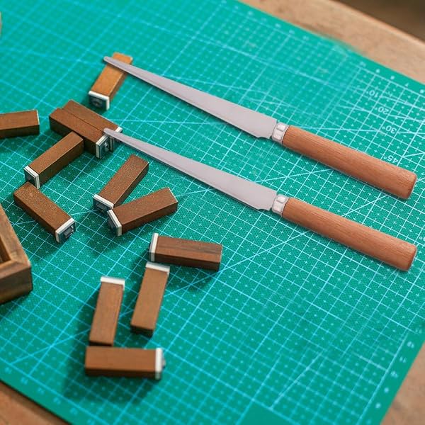 Fettling Sculpture Carpenter for Polymer Smoothing: 10pcs Wood Handles Steel Tool Shaping with Art Blade Ceramic Wooden Handle Sculpting Pottery Clay Sculpting DIY Craft by COHEALI - Image 9