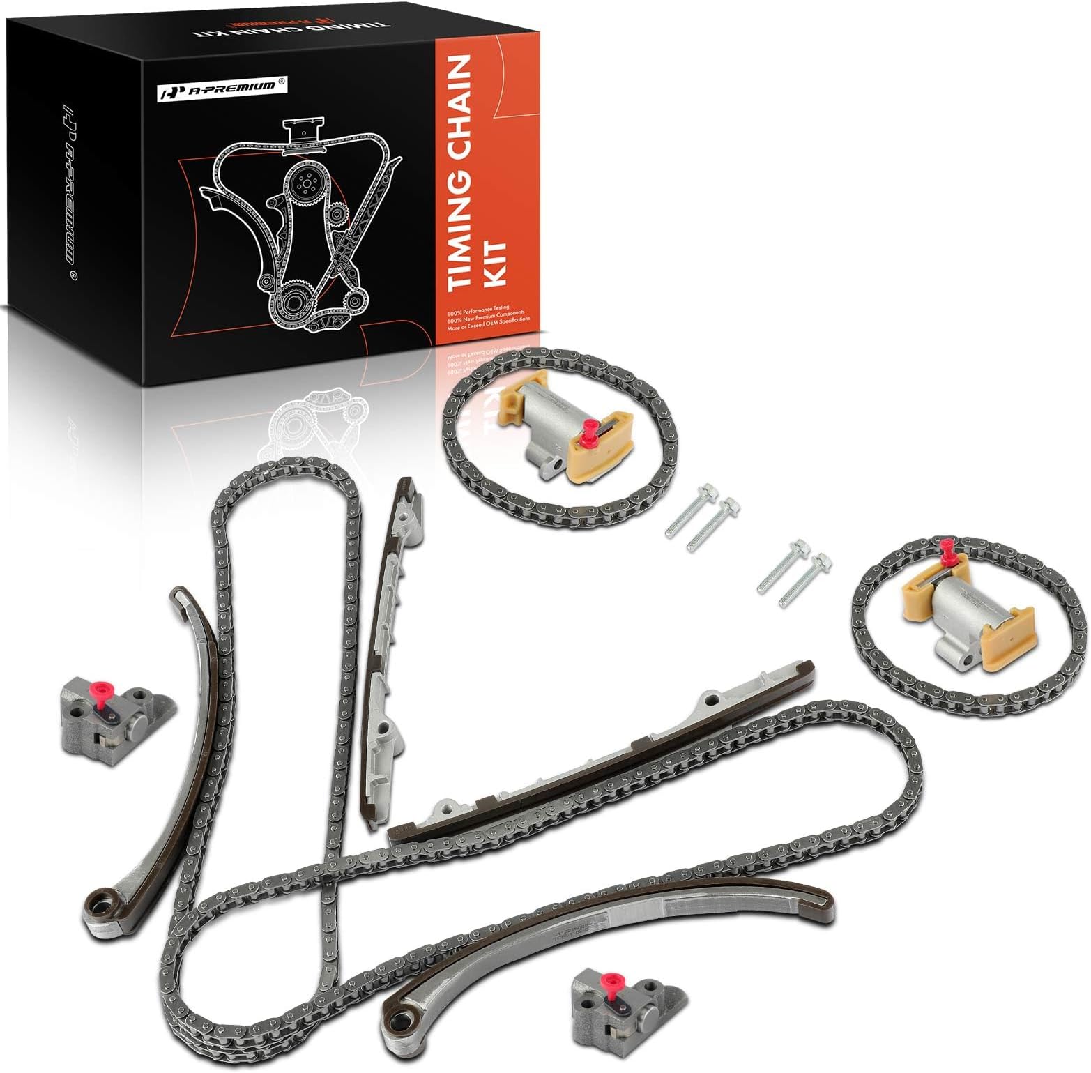 A-Premium Timing Chain Kit Compatible with Jaguar S-Type Lincoln LS 2000-2001 Vanden Plas XJ8 1998-2001 XK8 1997-2001 10-PC