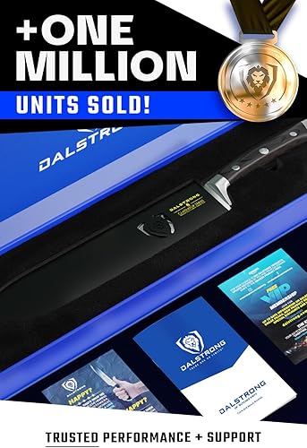 Miniatura 6 de Dalstrong Cuchillo de carnicero Bull Nose  10 pulgadas  Gladiator Series Elite  Acero alemán de alto carbono  Cuchillo de rotura  Mango negro G10