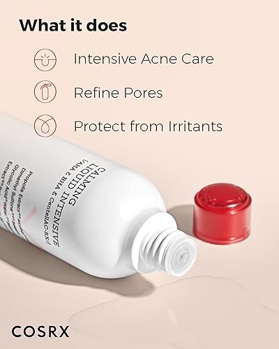 Miniatura 3 de COSRX AC Collection - Líquido calmante para el acné intensivo, 4.22 onzas líquidas  4.2 fl oz  AHA, Tóner BHA para piel propensa al acné, sin