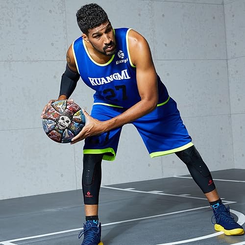 Miniatura 5 de Kuangmi Pirate Street - Baloncesto oficial para hombre talla 7 de 295 pulgadas hecho para juegos de baloncesto al aire libre e interior