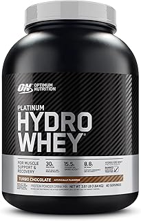 Optimum Nutrition ON Hydro Whey Protein Insulated Powder, Protein Powder Rich in BCAA, Milk Chocolate, 40 Portions, 1.6 k...