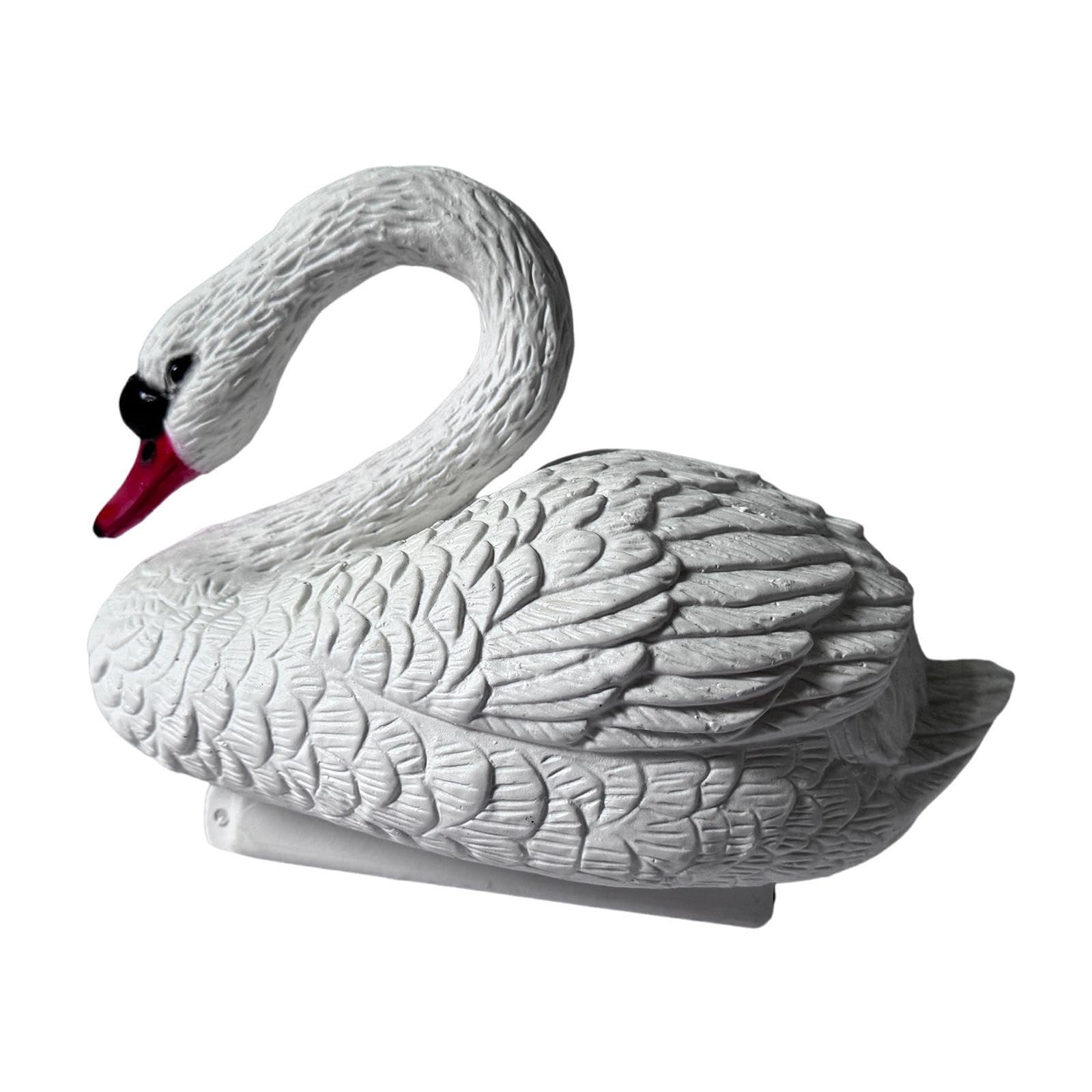 QUXVUIS Float Garden Swan Statue Simulation Swan Delightful Float Figurine Enhances Outdoor Spaces And Water Features Figurine Decor Realistic Ornament