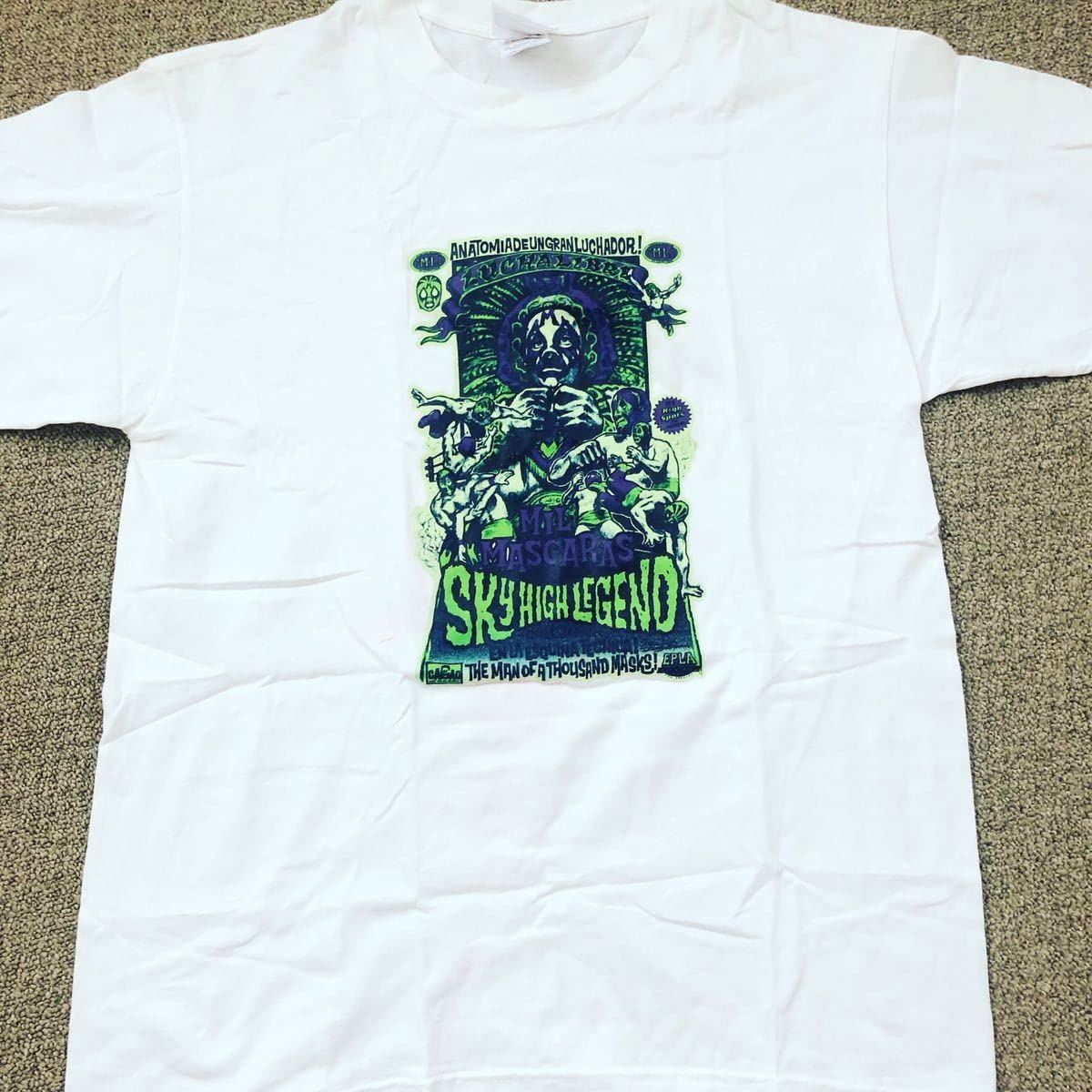 Amazon.co.jp: MIL MASCARAS ミル マスカラス Tシャツ SKY HIGH LEGEND