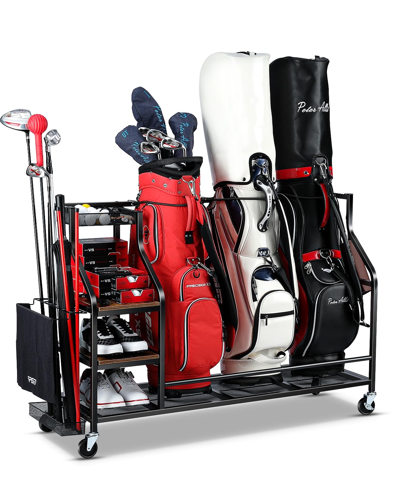 FHXZH Golf Bags Storage Garage Organizer