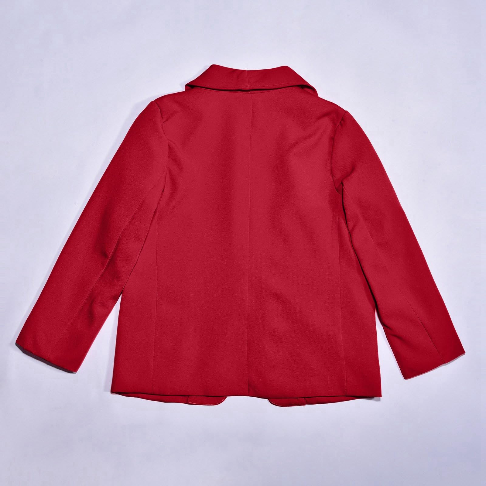Traje formal de manga larga para niñas con bufanda y chaqueta