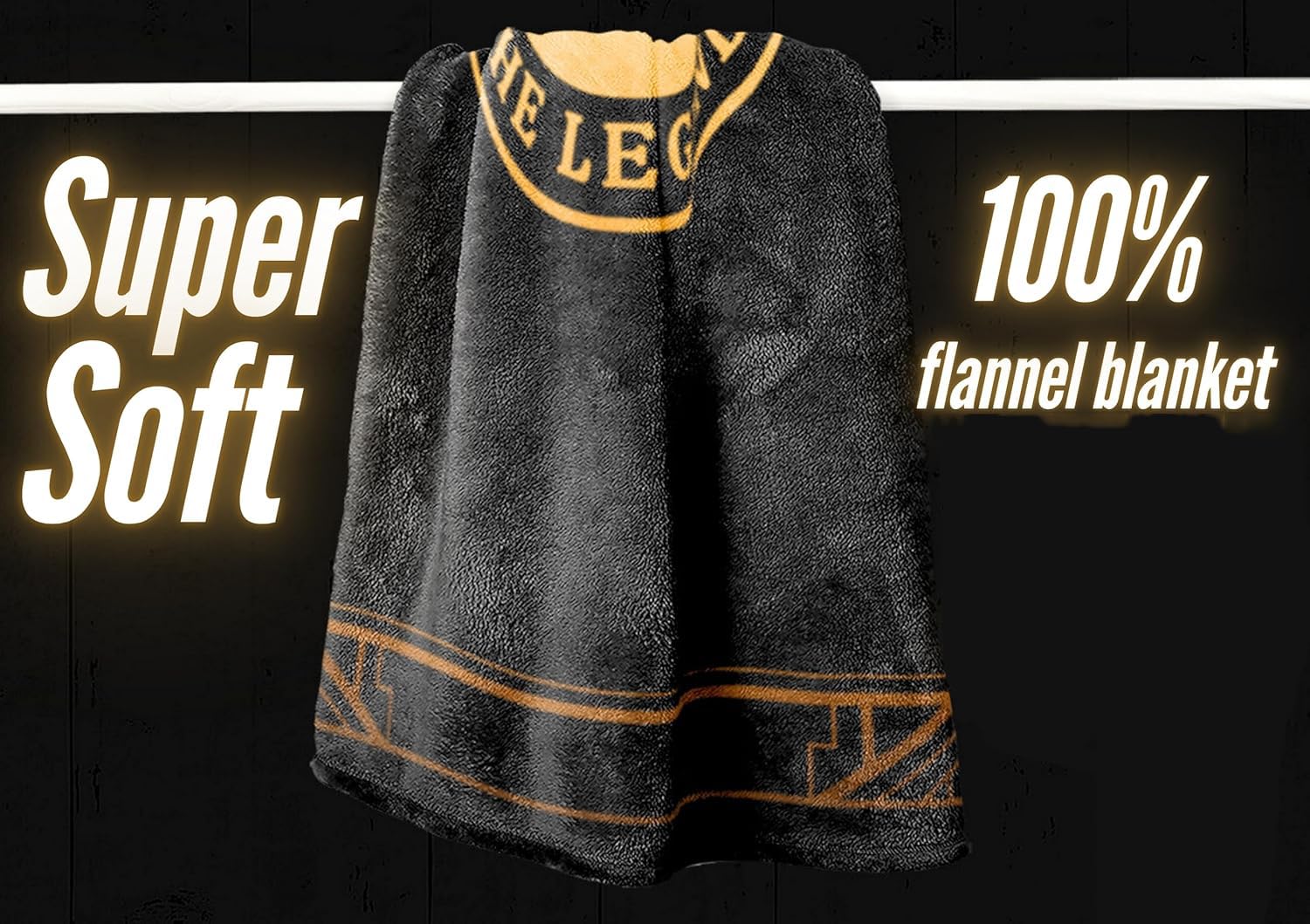 Koc flanelowy, prezenty urodzinowe dla mężczyzn/niego, super miękki koc narzuta, mężczyzna/mit/legenda, pomysły na prezent dla taty, dziadka, wujka 152 x 203 cm D