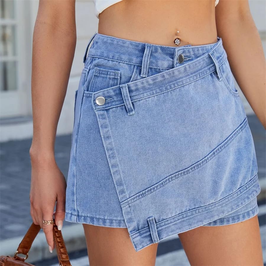 Denim Shorts Women Summer Casual Washed Jean Shorts