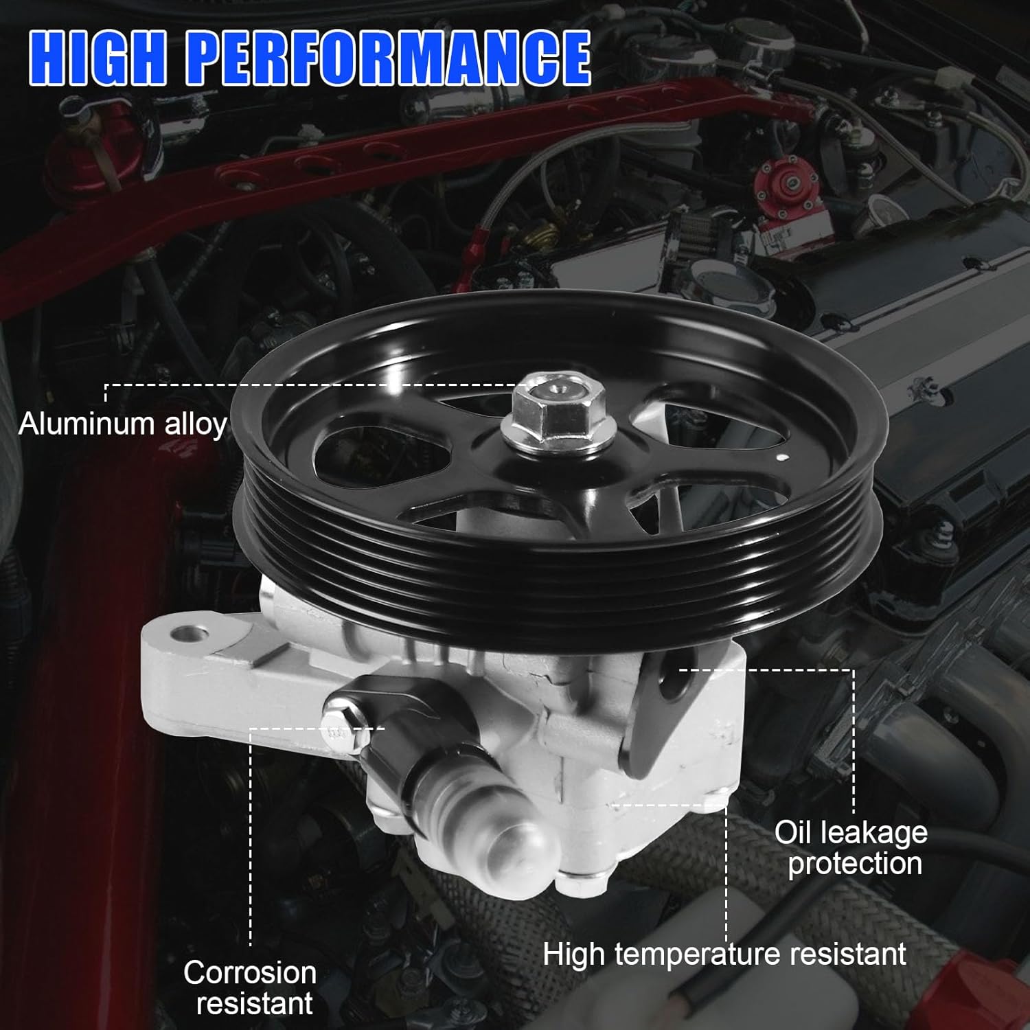 21-5494 Power steering pump pulley For Honda Accord 2008-2012, For Accord Crosstour 2010-2012, For Pilot 2009-2011- 3.5L V6 Engine, OE# 55-5820 56110R70A11