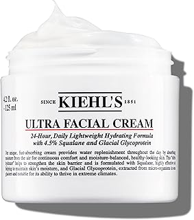Kiehl's Ultra Facial Cream, with 4.5% Squalane to Strengthen Skin's Moisture Barrier, Skin Feels Softer and Smoother, Lon...