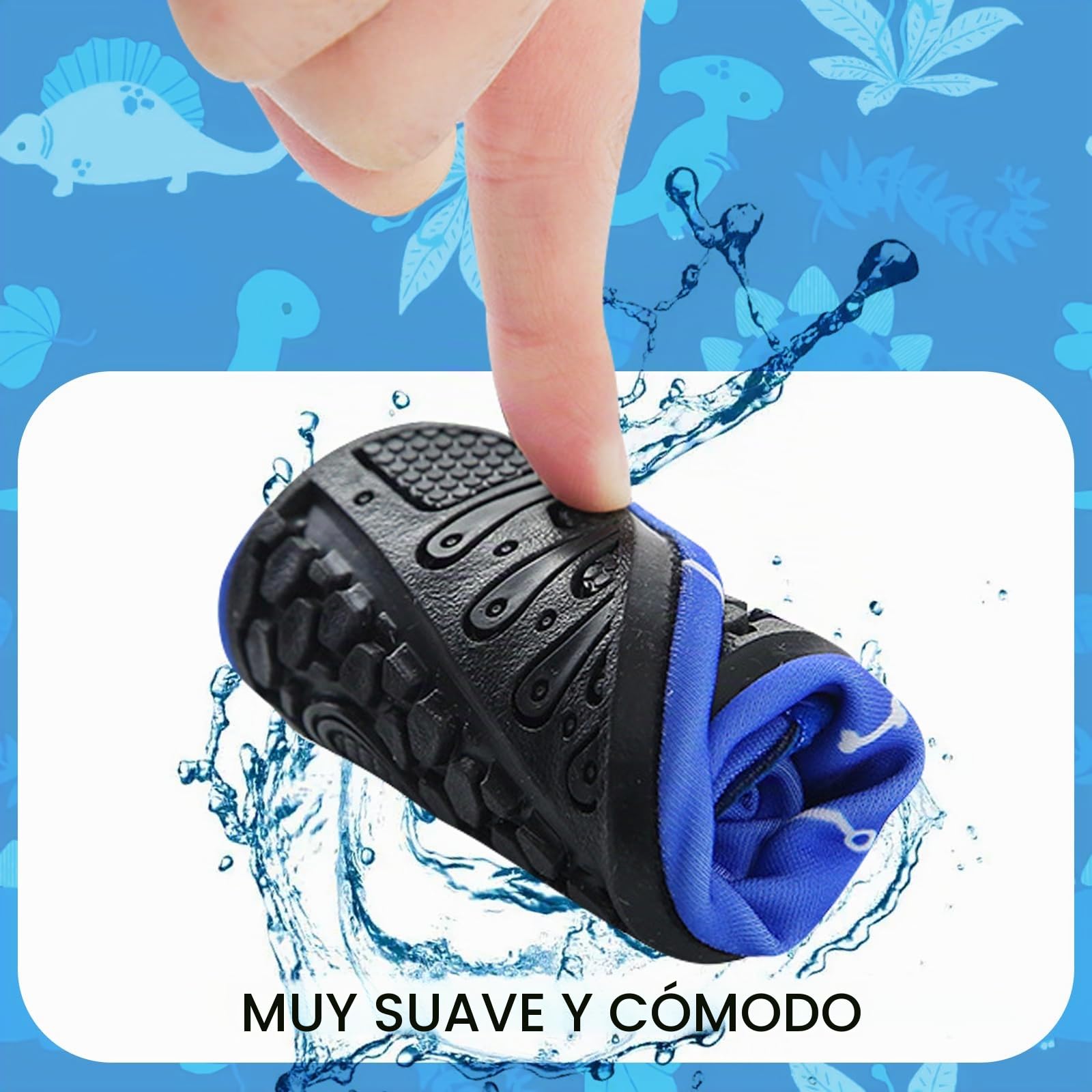 TYXHXTF Escarpines Niño Niña, Zapatos de Playa para Niños Pequeños, Calcetines Acuáticos Descalzos Antideslizantes para Piscina y Playa, Barefoot Calzado Aqua Surf Buceo Yoga(8/8.5UK)