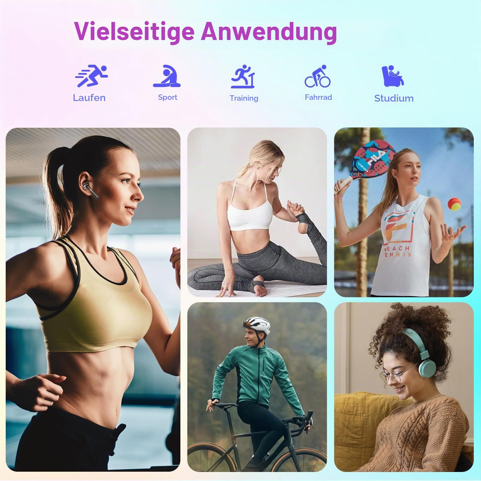 128GB MP3-Player Bluetooth 5.4, Oilsky 2,4 Zoll Full Touchscreen MP3, Tragbarer Musik Player mit Lautsprecher und FM Radio, Kinder MP3 Player, Sports Mp3 Player (Rosa)