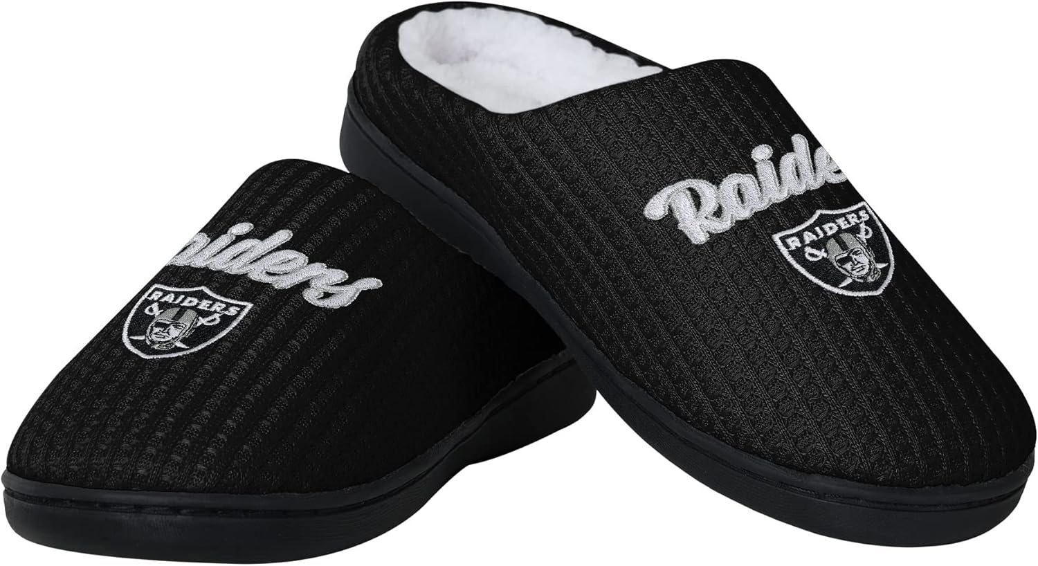 foco Women's NFL Sherpa Lined Memory Foam Slippers