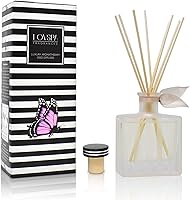 Vista 44 de LOVSPA - Set de difusor de junco, difusor de aceite con fragancia de grosella roja festiva y madera con varillas, accesorios de fragancia