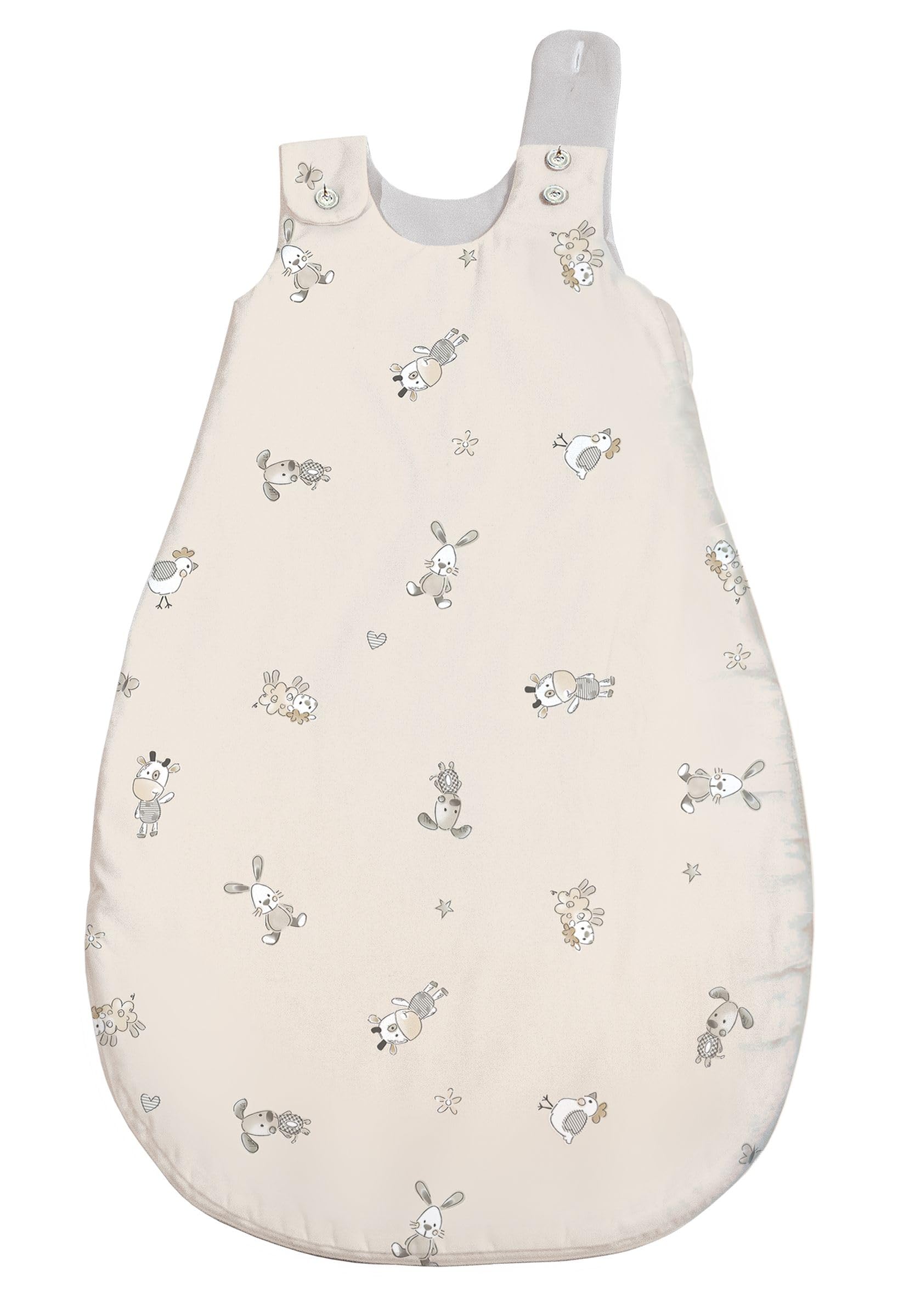 Tencel® Baby Schlafsack 3 TOG | ärmelloser Ganzjahresschlafsack | Kinderschlafsack hautfreundlich, atmungsaktiv, feuchtigkeitsregulierend | OEKO-TEX® zertifiziert | mitwachsend | 60 °C waschbar