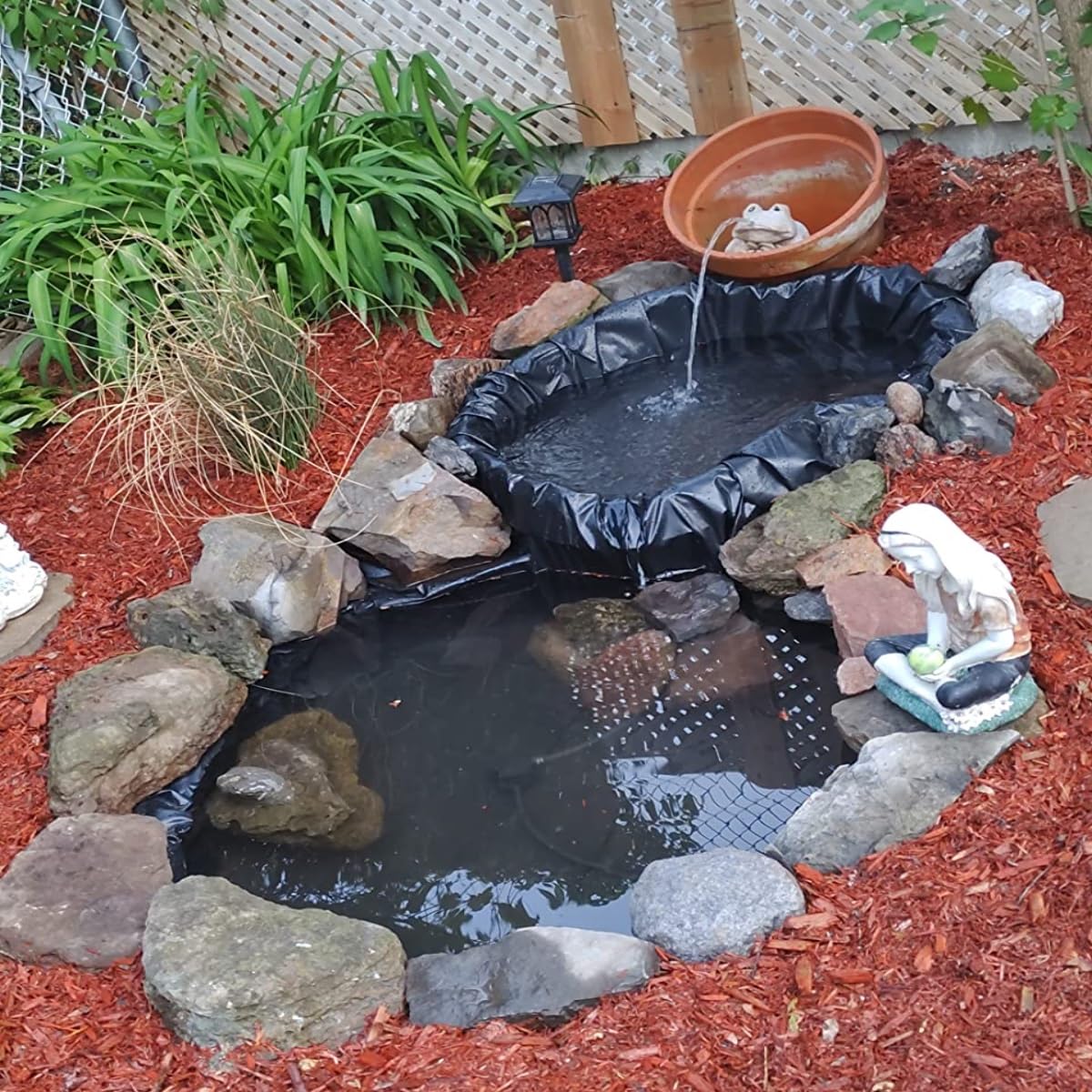 Pond Liners Black Fish Pond Liner HDPE Ponds Preformed Liners 1x1