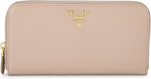 بيج محبب مسبقًا Saffiano Zip Around Wallet، Beige