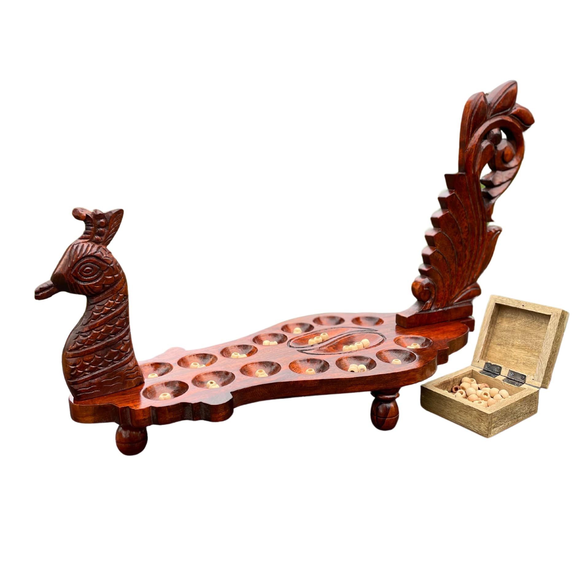 See full amazon price history chart for Hand Made Peacock Pallanguzhi | Vamana Guntalu | Alaguli Mane | Mancala Wooden Board Game | Shells Included Hand Made Peacock Pallanguzhi | Vamana Guntalu | Alaguli Mane | Mancala Wooden Board Game | Shells Included (B09PC4DKFS) Amazon Price History, Amazon Price Tracker