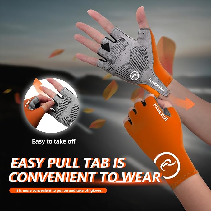 Guantes para ciclismo con palma acolchada 5mm SBR antideslizante miniatura 6